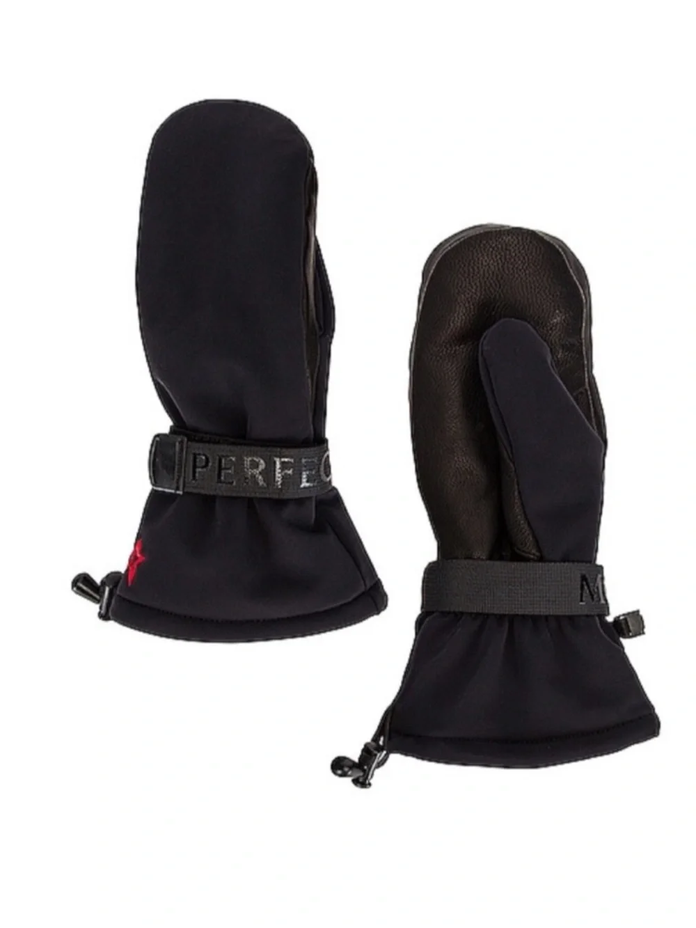 NEW Perfect Moment Davos Black Mittens Large !